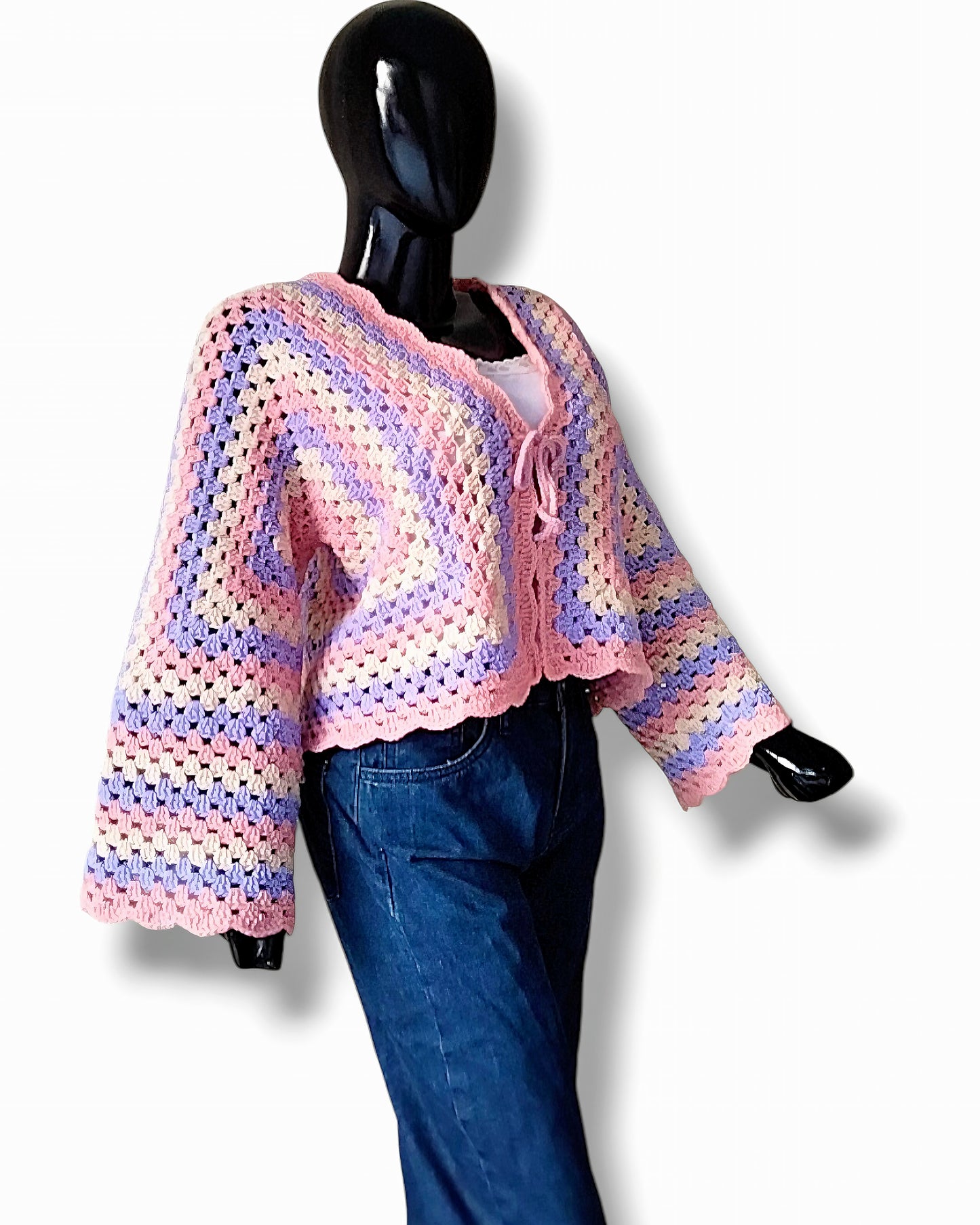 Granny Square Crochet Cardigan