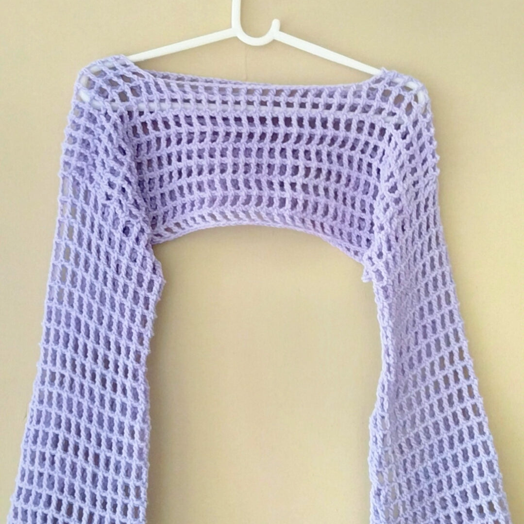 Plain Mesh Bolero