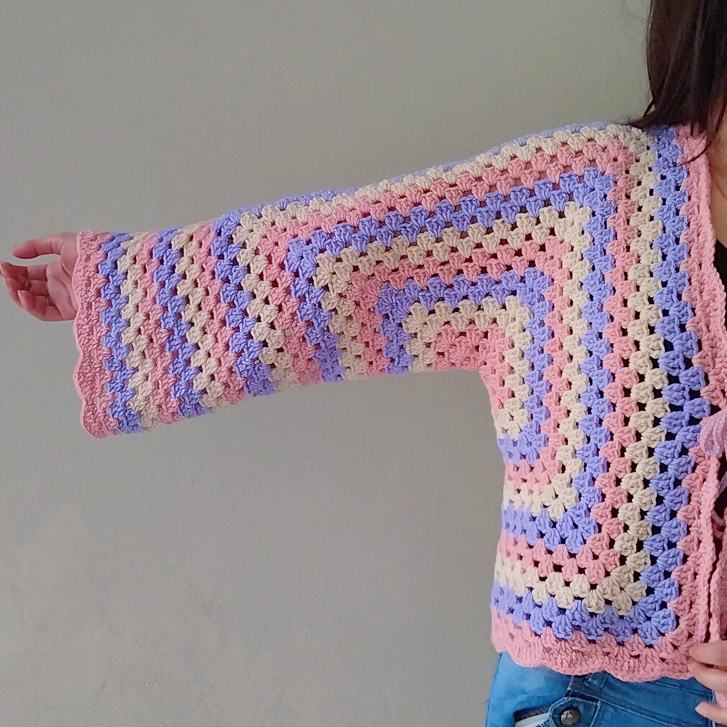 Granny Square Crochet Cardigan