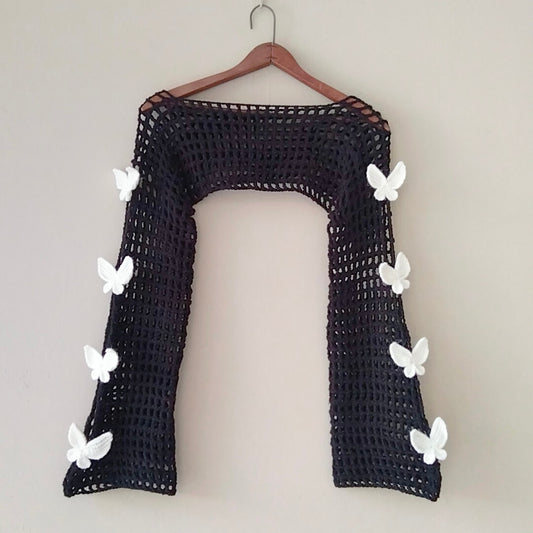 Butterfly Mesh Bolero Shrug